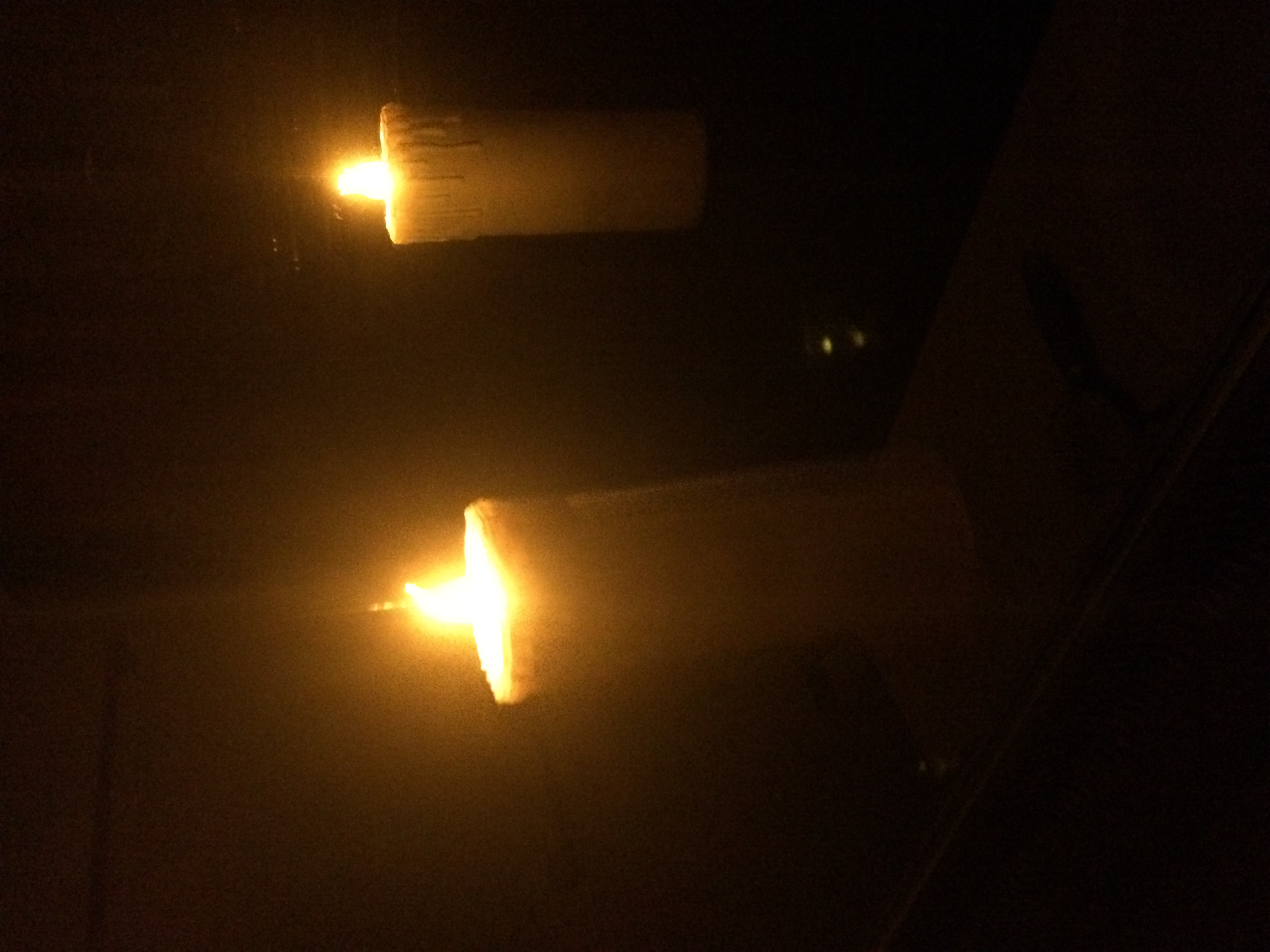 candle in the dark